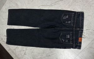 Distressed Black Jeans