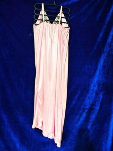 Pink Satin Lace Lingerie