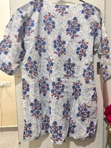 Floral Print Kurta