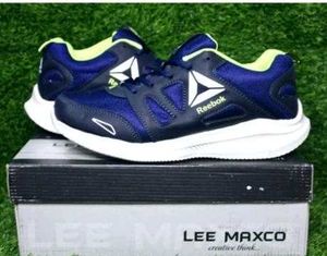 Reebok Navy &amp; Green Running Shoes