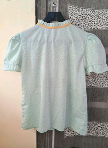 Vintage Floral Ruffle Blouse