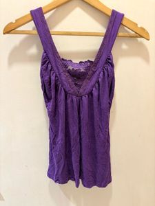 Beautiful Lace Trim Tank Top