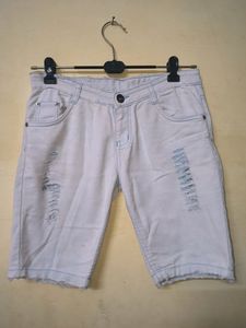 Soft Cotton Denim Shorts