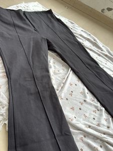 Black High-Waisted Flare Pants