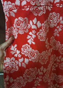 Red Floral Sheath Dress