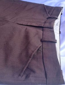 Brown Flared Leg Trousers - 16