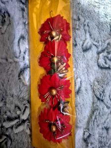 Red Floral Hair Accessory