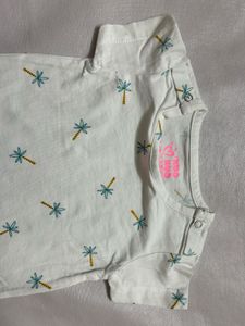 Palm Tree Baby Tee Set