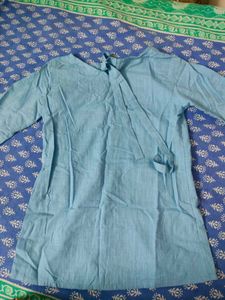 Embroidered Light Blue Top