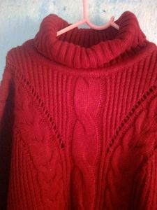 Maroon Highneck Sweater
