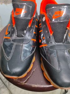 Black 🖤 And Orange 🧡 Sports Shoes For Boys