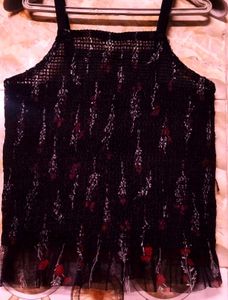 Floral Crochet Tank Top