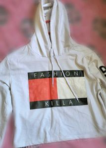 Women's Fashion Killa White Hoodie