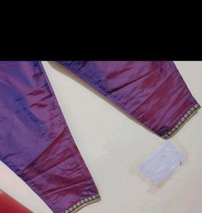 Purple🟣 Party Wear Kurta Plazo Set For 34 Bust