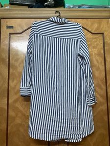 Blue Strip Tunic  Above Knee Length