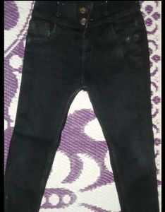 Navy Blue And Black Jeans