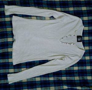 White Long Sleeve Top