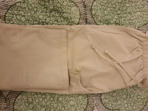 Organic Cotton, Anokhi Pants For Woman, Size M, Beige