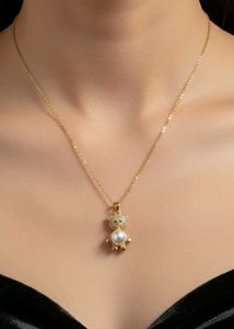 Cute Cat Pearl Necklace