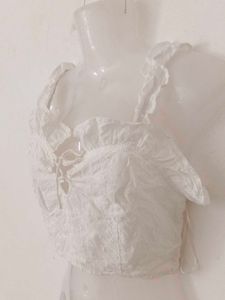 Y2K RUFFLE TOP