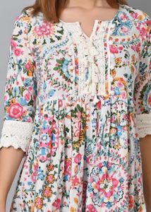 Floral Print Tunic Dress