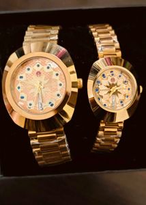 Golden Couple Watches Set ⌚