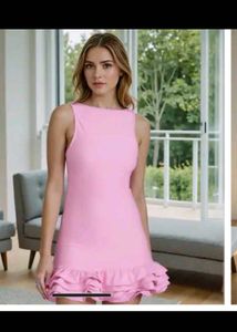 Shein New with tag - Pink Ruffle Mini Dress