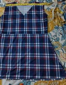 Blue Plaid Dress