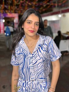 Blue Patterned Co-ord Set