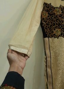 Net Kurta With Heavy Stone Work🖤✨️