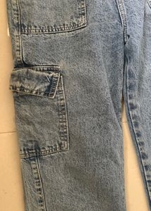 Denim Cargo Jeans
