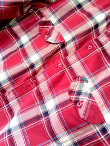 Red Plaid Flannel Shirt