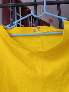 Bright Yellow Leggings With Free Duppata