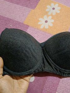 Charcoal Black Bra