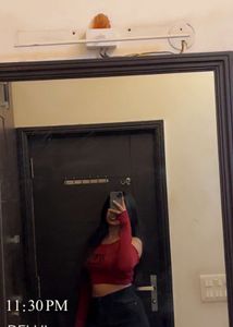 Red Graphic Print Top