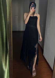 🖤Y2K Black Velvet &amp; Lace Maxi Dress 🖤