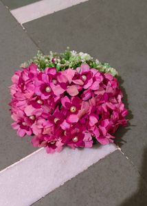 Floral Hair Bun Accessory