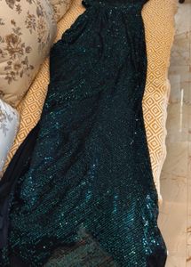 Embellished Green Sequence Dress