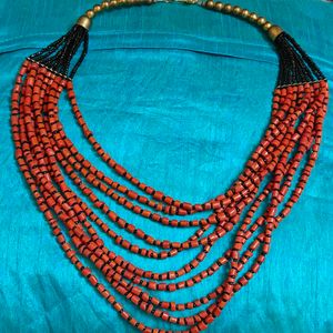 Vintage 100% Coral Layered Necklace