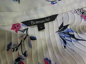 Floral White Shirt UK Classic 38