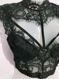 DAMN SEXY BLACK LACE CORSET
