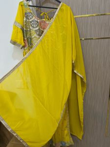 Yellow Embroidered Kurta Set