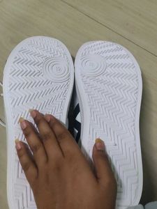 Striped White Sneakers