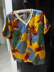 Satin Nightwear With Shorts