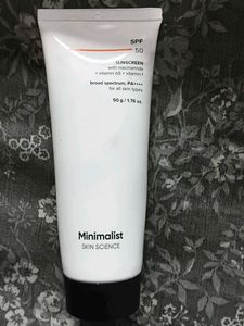 Minimalist SPF 50 Sunscreen