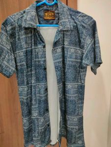 Blue Patterned Shirt