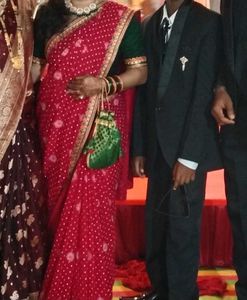 Saree With Redimed Blouse Size 36+