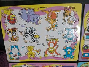 Kids&#39; Wooden Puzzles (4)