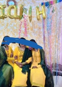 Yellow Set With Jwellery