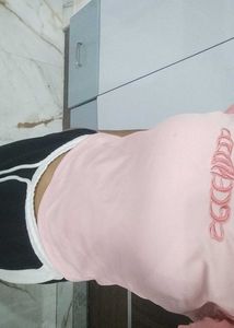 Y2k Savana Pink Fitted Top